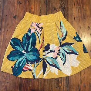 Anthropologie Maeve floral print skirt
